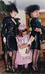 Mrs Silk, Mistress Maria, and sissy maid - Leather domination in Jitrois