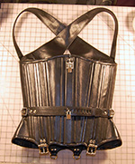 Absolutely amazing and inescapble locking leather corset